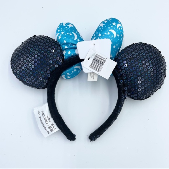 Disney Black and Blue Minnie Mouse Ears - Picture 5 of 11